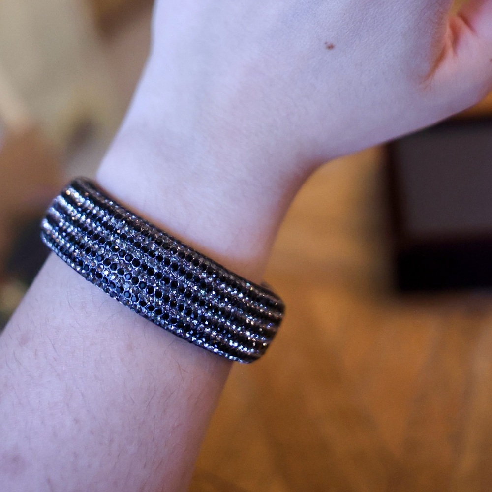 Black Bedazzled Bracelet